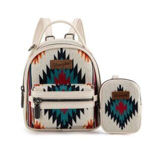 WG174-8600 Wrangler Southwestern Knitted Mini Backpack With Coin Pouch